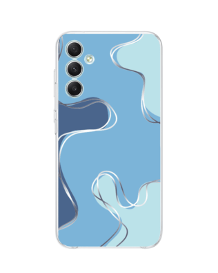 Etui do Samsung Galaxy A34 5G przeźroczyste, silikonowe Flexi, spokój oceanu