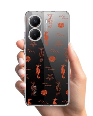 Etui do Xiaomi POCO X7 Pro przeźroczyste, silikonowe Flexi, wakacyjne wzory