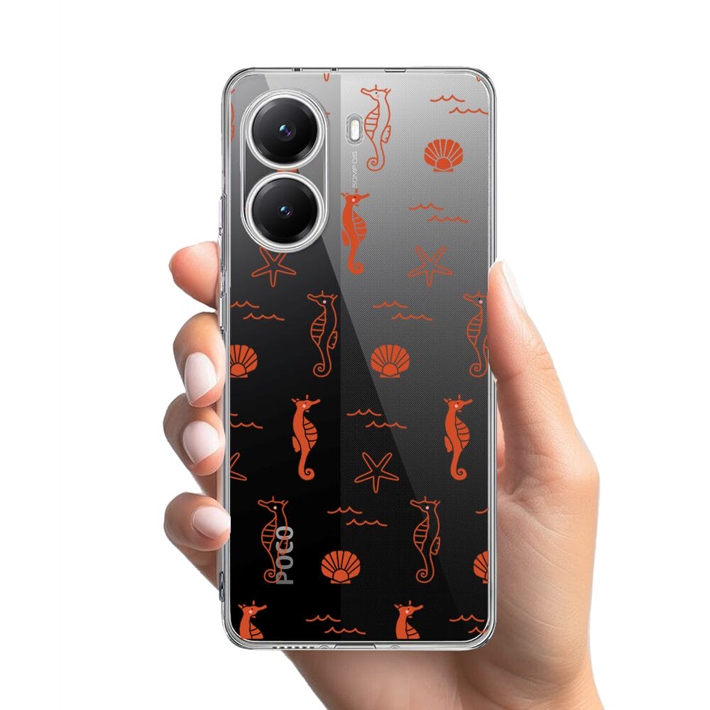 Etui do Xiaomi POCO X7 Pro przeźroczyste, silikonowe Flexi, wakacyjne wzory - obrazek 2