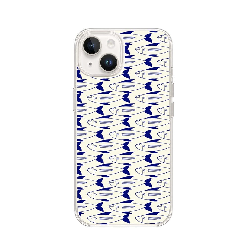 Etui do iPhone 14 Plus przeźroczyste, silikonowe Flexi, pływające rybki