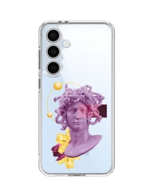 Etui do Samsung Galaxy S24 FE przeźroczyste, silikonowe Flexi, antyczna figura