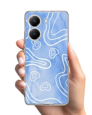 Etui do Xiaomi POCO X7 Pro przeźroczyste, silikonowe Flexi, morski wzór
