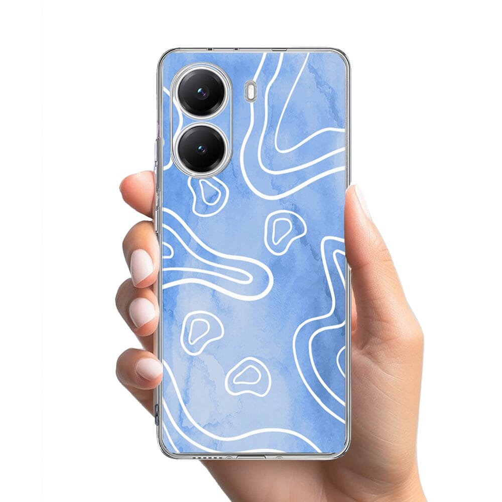 Etui do Xiaomi POCO X7 Pro przeźroczyste, silikonowe Flexi, morski wzór - obrazek 2