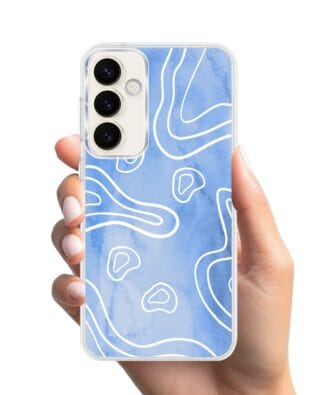 Etui do Samsung Galaxy S23 Plus z MagSafe przeźroczyste, silikonowe Flexi, morski wzór