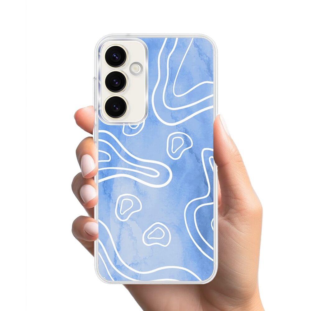 Etui do Samsung Galaxy S23 Plus z MagSafe przeźroczyste, silikonowe Flexi, morski wzór - obrazek 2