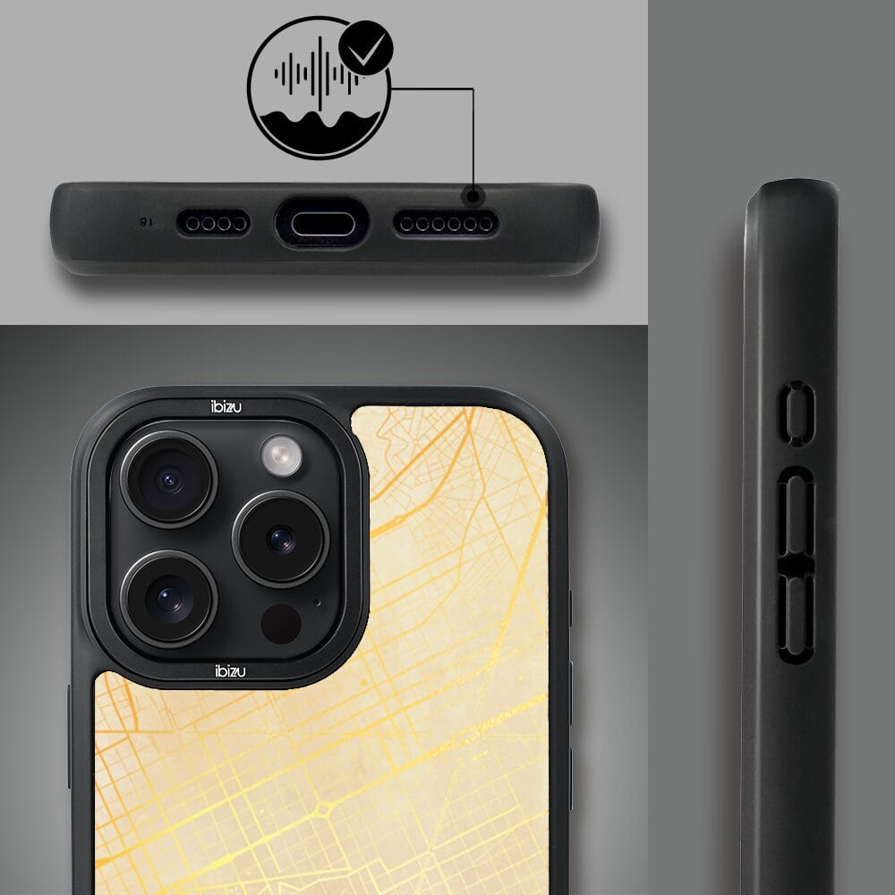 Etui do iPhone 15 Pro IBIZU DropGuard Matt z MagSafe, Mapy Świata, Barcelona - obrazek 6