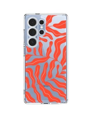 Etui do Samsung Galaxy S25 Ultra przeźroczyste, silikonowe Flexi, rafa koralowa