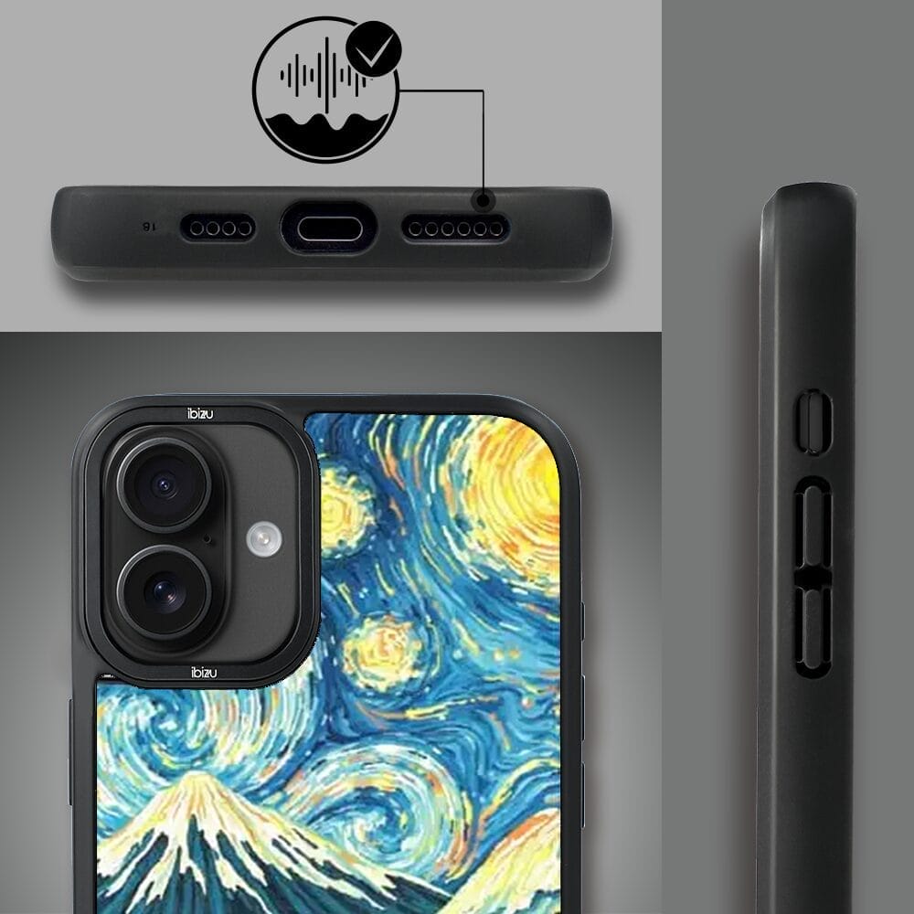 Etui do iPhone 16 Plus IBIZU DropGuard Matt z MagSafe, Van Gogh, gwieździsta noc - obrazek 6