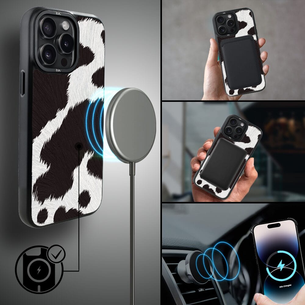 Etui do iPhone 14 Pro Max IBIZU DropGuard Matt z MagSafe, Zew Natury, Polska Krowa - obrazek 8