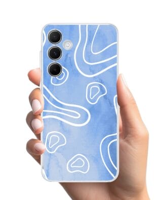 Etui do Samsung Galaxy A35 5G przeźroczyste, silikonowe Flexi, morski wzór