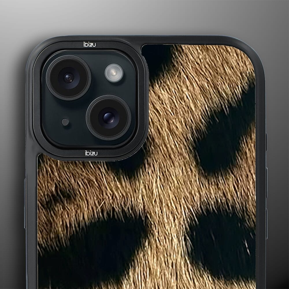 Etui do iPhone 15 IBIZU DropGuard Matt z MagSafe, Zew Natury, Lampart - obrazek 5