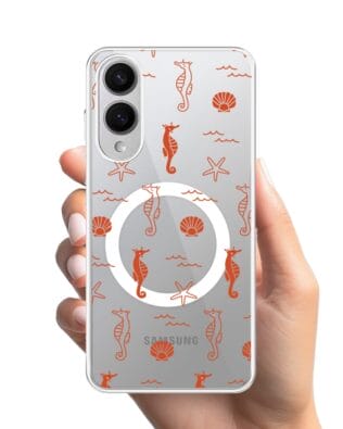 Etui do Samsung Galaxy S25 Edge z MagSafe przeźroczyste, silikonowe Flexi, wakacyjne wzory