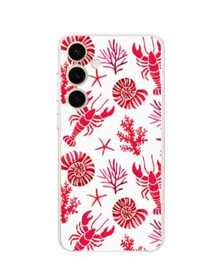 Etui do Samsung Galaxy S24 Plus przeźroczyste, silikonowe Flexi, krab, muszle
