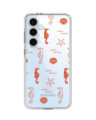 Etui do Samsung Galaxy S24 FE przeźroczyste, silikonowe Flexi, wakacyjne wzory