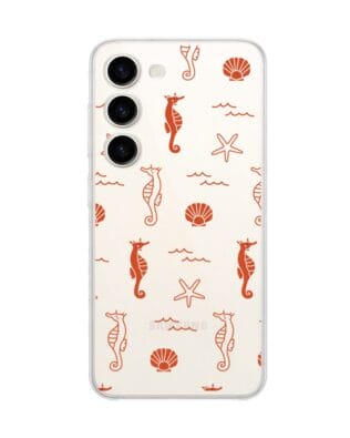 Etui do Samsung Galaxy S23 FE 5G przeźroczyste, silikonowe Flexi, wakacyjne wzory