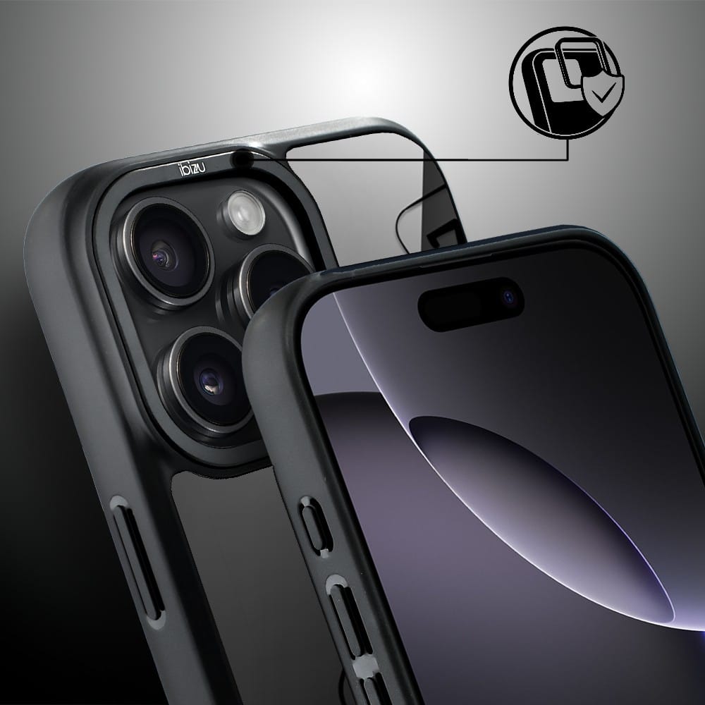 Etui do iPhone 16 Pro IBIZU DropGuard Matt z MagSafe, Midnight, Karty do gry - obrazek 3