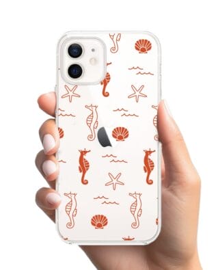 Etui do iPhone 12 Mini przeźroczyste, silikonowe Flexi, wakacyjne wzory