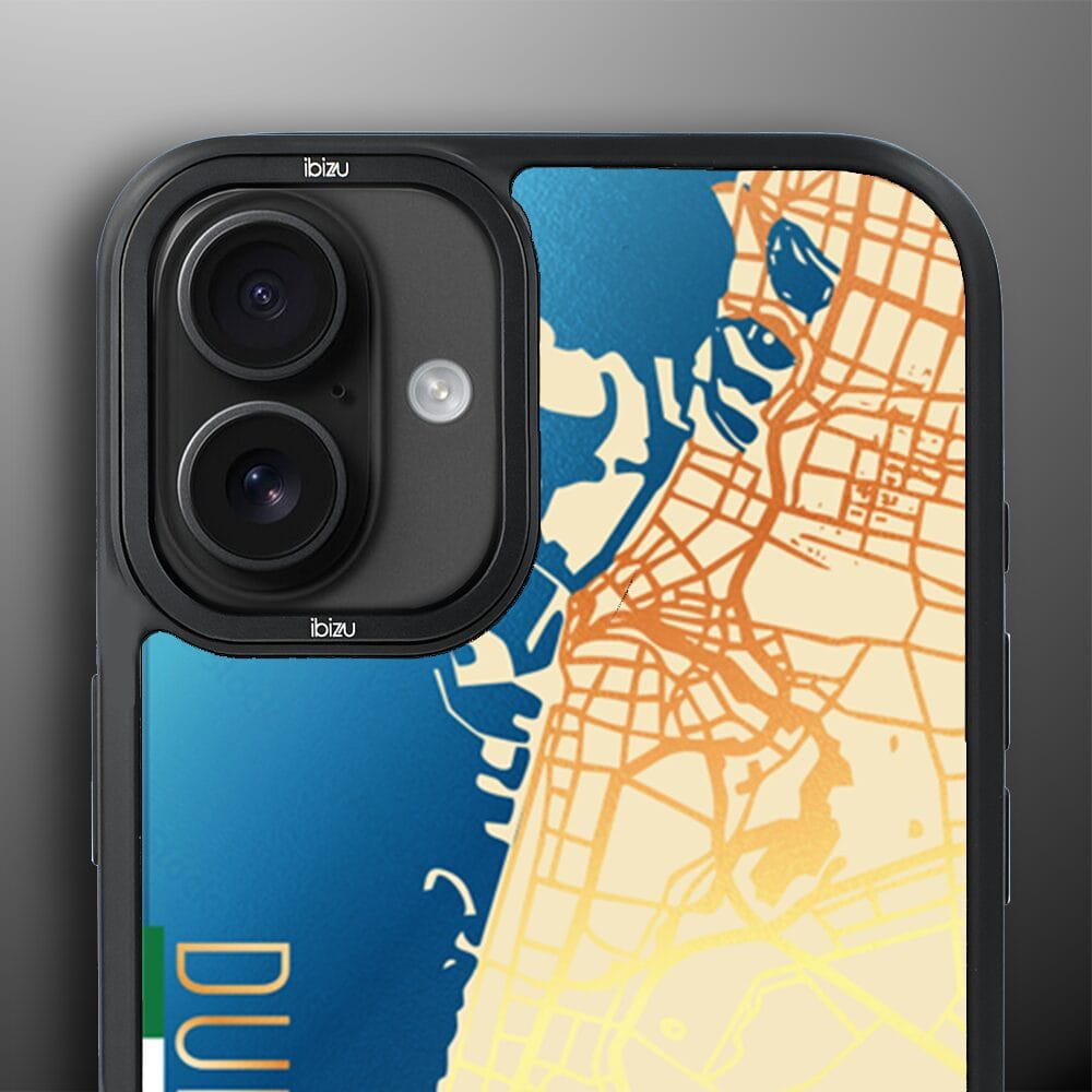 Etui do iPhone 16 IBIZU DropGuard Matt z MagSafe, Mapy Świata, Dubai - obrazek 5