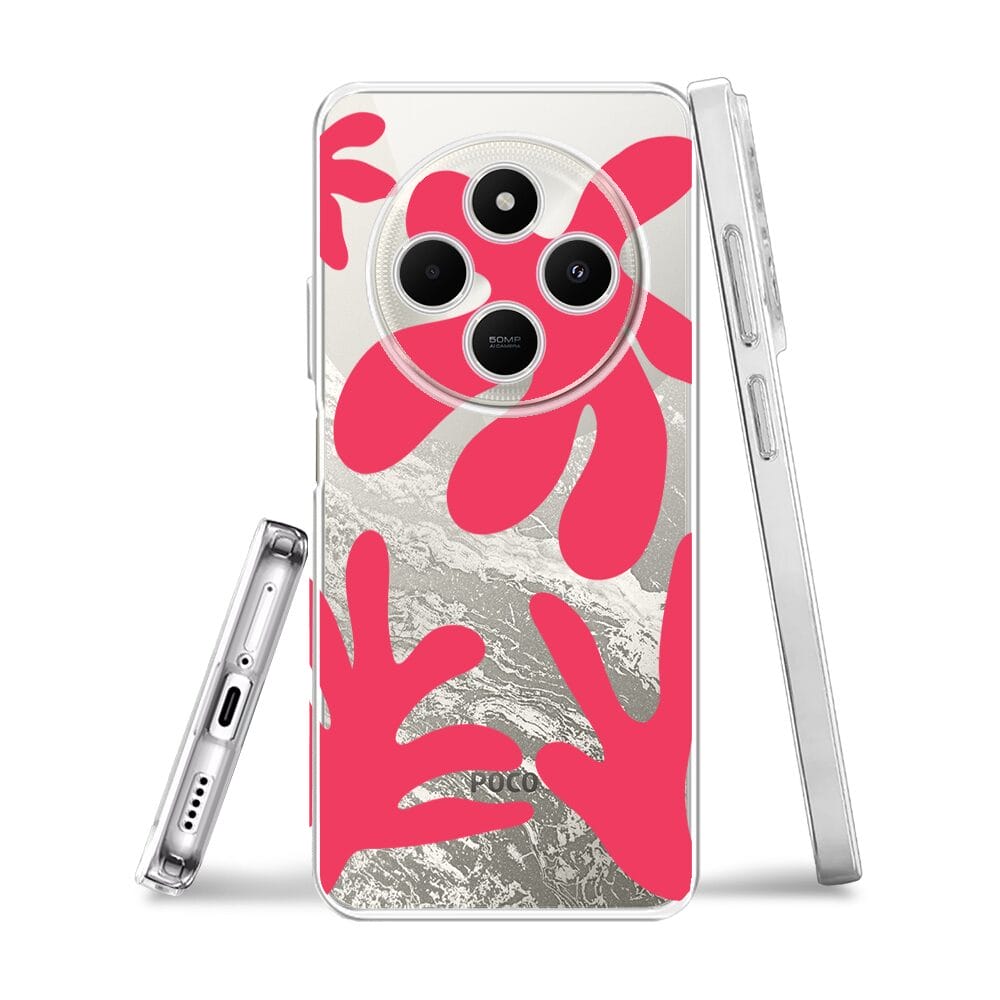 Etui do Xiaomi POCO C75 przeźroczyste, silikonowe Flexi, rafa - obrazek 3