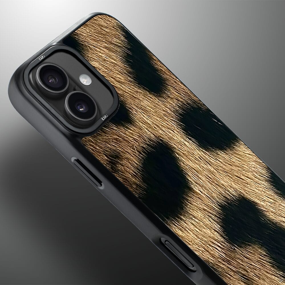 Etui do iPhone 16 Plus IBIZU DropGuard Matt z MagSafe, Zew Natury, Lampart - obrazek 4