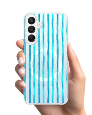 Etui do Samsung Galaxy A25 5G z MagSafe przeźroczyste, silikonowe Flexi, szept fal