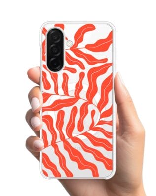 Etui do Samsung Galaxy A26 5G z MagSafe przeźroczyste, silikonowe Flexi, rafa koralowa