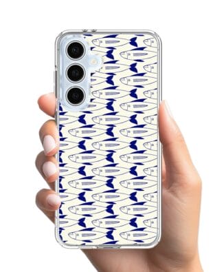 Etui do Samsung Galaxy S24 FE przeźroczyste, silikonowe Flexi, pływające rybki