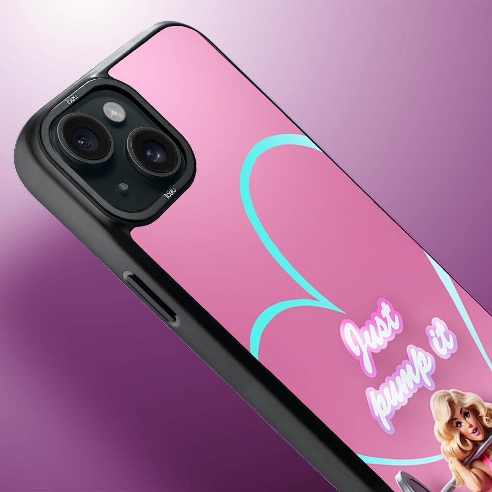 Etui do iPhone 15 IBIZU DropGuard Matt z MagSafe, #Move, Pump it love - obrazek 4