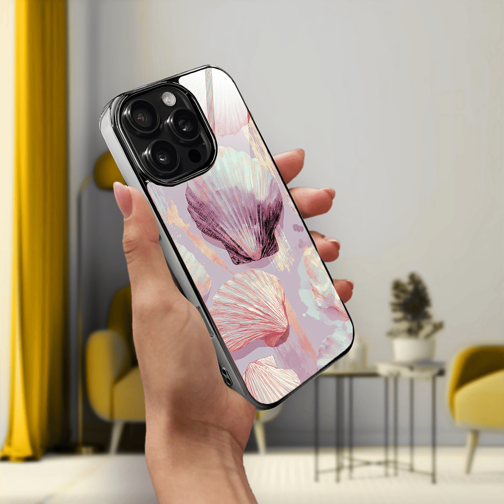 Etui do iPhone 16 Pro Max IBIZU Elite Glass z MagSafe Morze, Perłowa muszla, czarne - obrazek 5