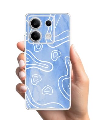 Etui do Xiaomi Redmi Note 13 Pro 5G przeźroczyste, silikonowe Flexi, morski wzór