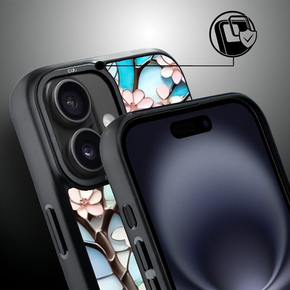 Etui do iPhone 16 IBIZU DropGuard Matt z MagSafe, Barwy Szkła, Księżycowa Wiśnia - obrazek 3
