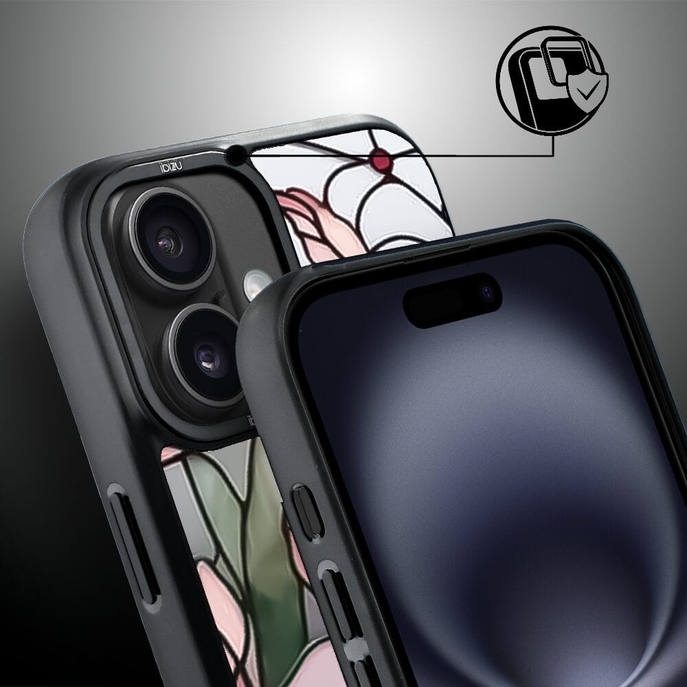 Etui do iPhone 16 Plus IBIZU DropGuard Matt z MagSafe, Barwy Szkła, Różowa magnolia - obrazek 3
