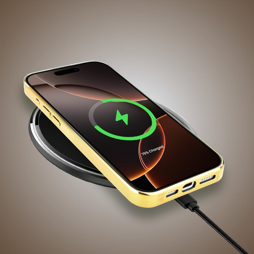 Etui do iPhone 16 Pro IBIZU Elite Glass z MagSafe Zwierzęta, Piaskowa odyseja, złote - obrazek 8