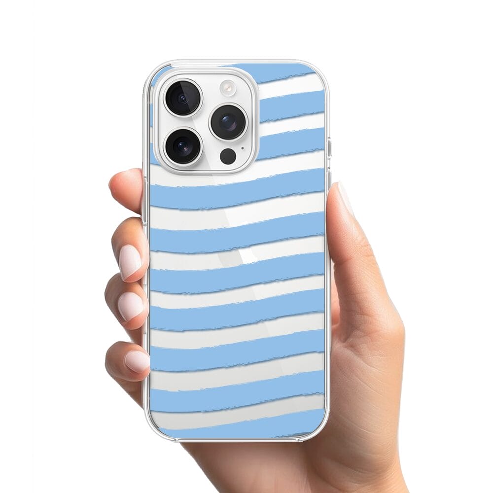 Etui do iPhone 16 Pro Max przeźroczyste, silikonowe Flexi, fale morskie - obrazek 2