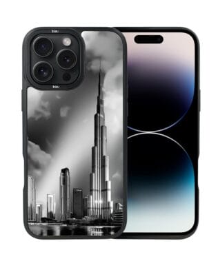 Etui do iPhone 14 Pro IBIZU DropGuard Matt z MagSafe, Noir City, Burj Khalifa