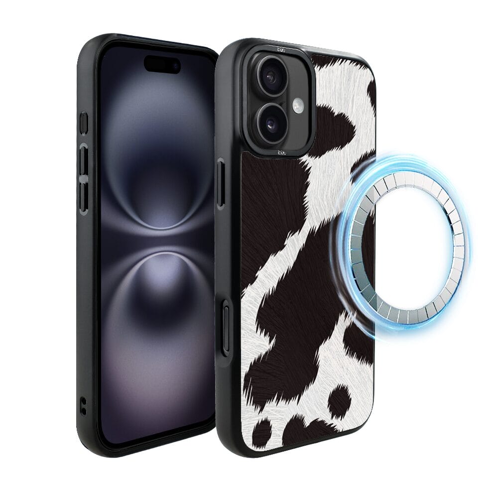 Etui do iPhone 16 Plus IBIZU DropGuard Matt z MagSafe, Zew Natury, Polska Krowa