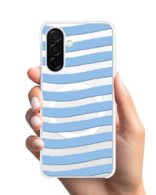 Etui do Samsung Galaxy A26 5G z MagSafe przeźroczyste, silikonowe Flexi, fale morskie