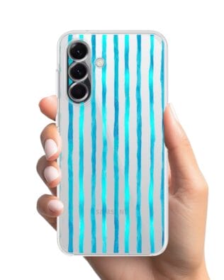 Etui do Samsung Galaxy A56 5G przeźroczyste, silikonowe Flexi, szept fal