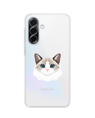 Etui do Samsung Galaxy A36 5G przeźroczyste, silikonowe Flexi, kot birmański
