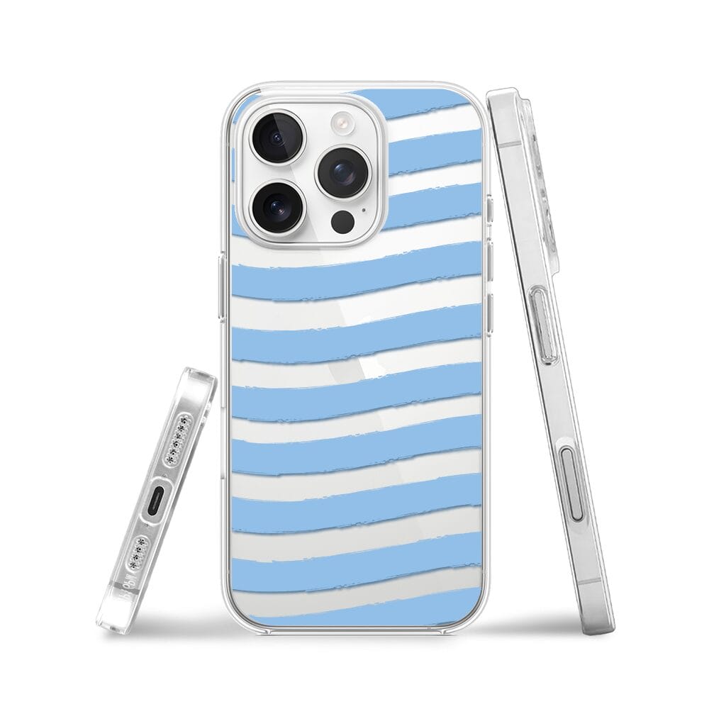 Etui do iPhone 16 Pro Max przeźroczyste, silikonowe Flexi, fale morskie - obrazek 3