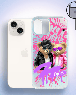 Etui do iPhone 14 IBIZU California Sunset z MagSafe, zmieniające kolor, Couple in Love, zakochana para