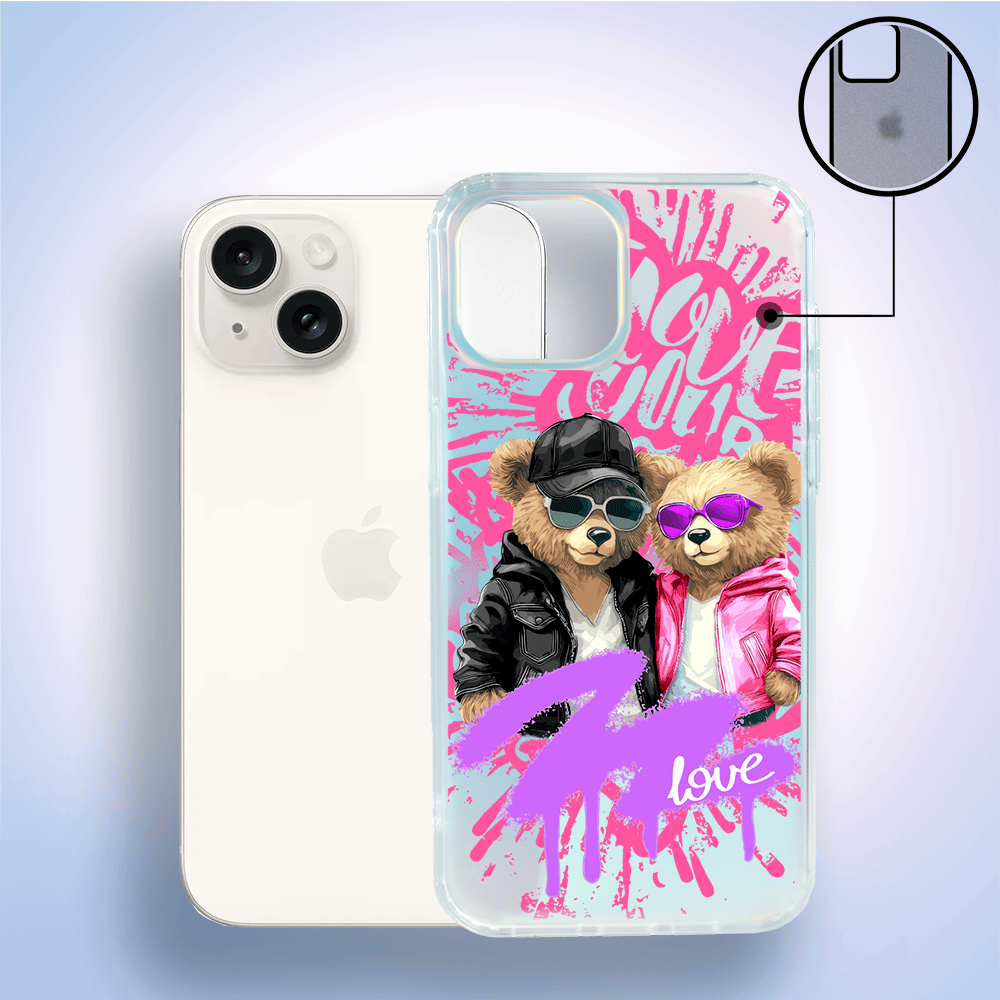 Etui do iPhone 14 IBIZU California Sunset z MagSafe, zmieniające kolor, Couple in Love, zakochana para - obrazek 2