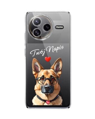 Etui do Xiaomi POCO F7 Ultra przeźroczyste, silikonowe Flexi, Puppy Love, pies rasy Owczarek Niemiecki
