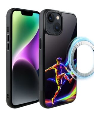 Etui do iPhone 14 IBIZU DropGuard Matt z MagSafe, #ElectroMove, W rytmie piłki nożnej