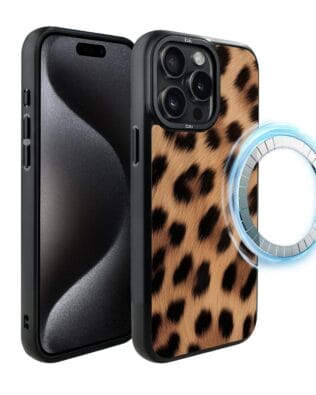 Etui do iPhone 15 Pro Max IBIZU DropGuard Matt z MagSafe, Zew Natury, Pantera