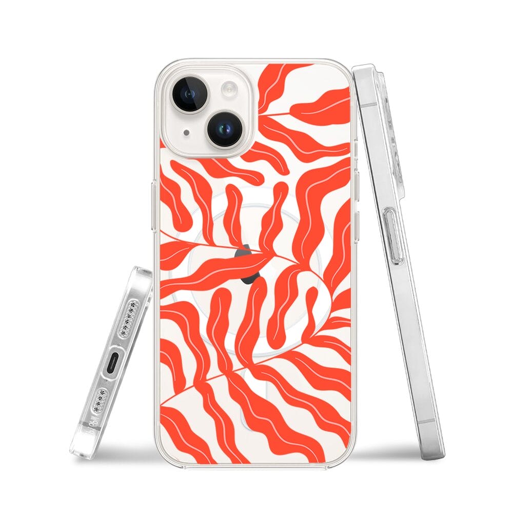 Etui do iPhone 14 z MagSafe przeźroczyste, silikonowe Flexi, rafa koralowa - obrazek 3