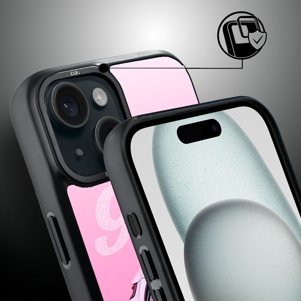 Etui do iPhone 15 IBIZU DropGuard Matt z MagSafe, TechDrive, 911 różowe - obrazek 3