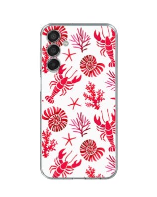 Etui do Samsung Galaxy M15 5G przeźroczyste, silikonowe Flexi, krab, muszle