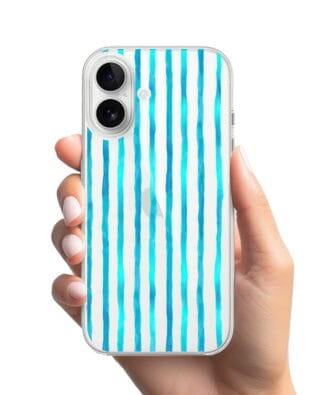 Etui do iPhone 16 przeźroczyste, silikonowe Flexi, szept fal