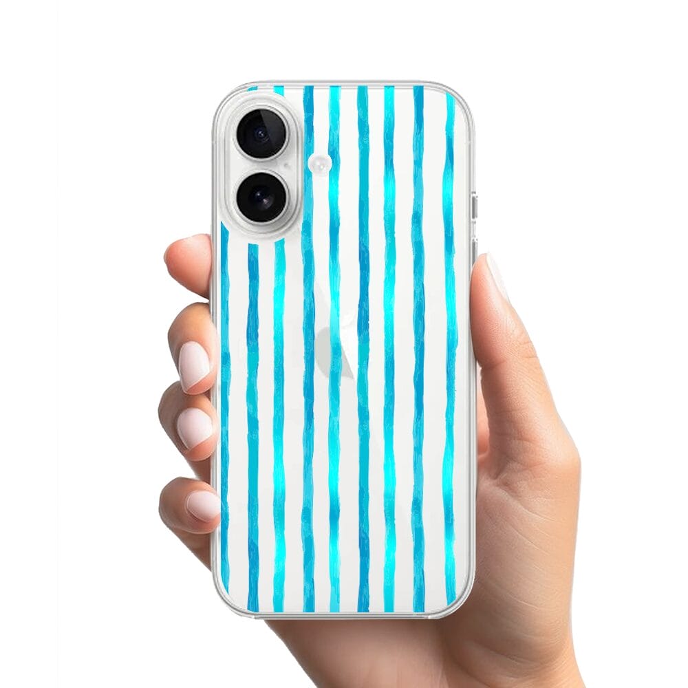 Etui do iPhone 16 przeźroczyste, silikonowe Flexi, szept fal - obrazek 2